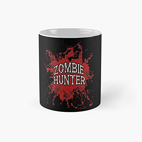 Zombie Hunter Red Zzsplatter Classic Mug - Novelty Ceramic Cups 11oz, Unique Birthday And Holiday Gifts For Mom Mother Father-teiltspe