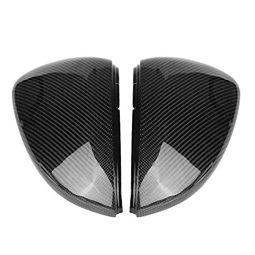 1 par de cubierta de espejo retrovisor, Cubierta de fibra de carbono, Keenso Cubierta del espejo de la vista posterior del coche para V-W Gol-f M-k7 / G-ti/R 13-18