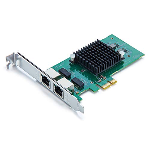 10Gtek® Tarjeta de Red Gigabit PCIE E1G42ET - Intel 82576 Chip, Dual RJ45 Puertos, 1Gbit PCI Express Ethernet LAN Card, 10/100/1000Mbps Nic para Windows Server, Win8, 10, XP, Linux 10Gtek® Tarjeta de Red Gigabit PCIE E1G42ET - Intel 82576 Chip, Dual RJ45 Puertos, 1Gbit PCI Express Ethernet LAN Card, 10/100/1000Mbps Nic para Windows Server, Win8, 10, XP, Linux