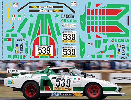 1/24 Lancia Stratos HF Turbo GR 5 1977 Giro d'Italia Alitalia S.Munari P.Sodano Decals TBDecal TBD367