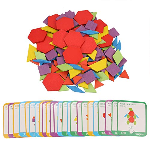 155pcs Rompecabezas de madera, Conjunto de rompecabezas de aprendizaje educativo temprano de inteligencia de colores para 2-10 años Niños 155pcs Rompecabezas de madera, Conjunto de rompecabezas de aprendizaje educativo temprano de inteligencia de colores para 2-10 años Niños