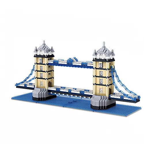 1936Pcs London Tower Bridge Bloques de construcción de fama Mundial Arquitectura Nanobloques Mini Bloques Juego de Bricolaje Regalos de Juguete para Adultos y niños