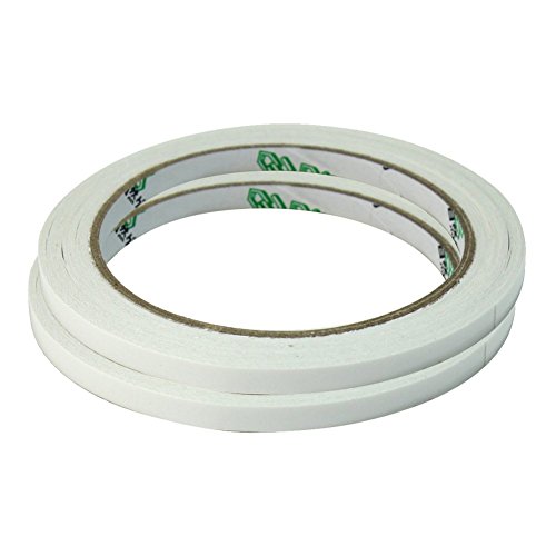 2 Rollos Cinta Adhesiva Doble Cara Accesorio para Escuela Oficina 6mm x 18m 2 Rollos Cinta Adhesiva Doble Cara Accesorio para Escuela Oficina 6mm x 18m