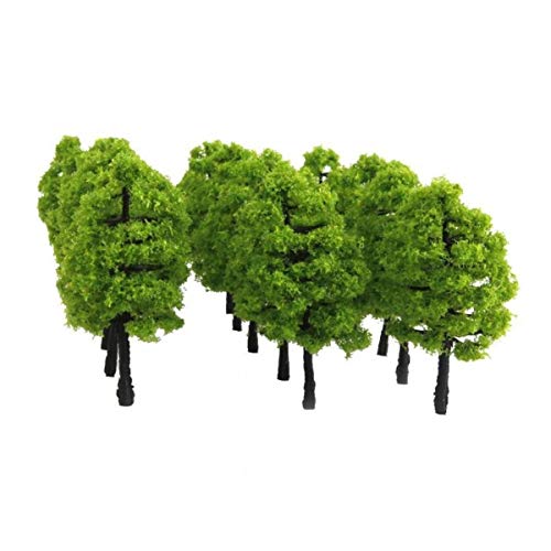 20pcs 1,38 Pulgadas Modelo De árboles De Tren Árboles 1: 100 De Plástico Mini Artificial Trees For DIY Crafts O Edificio Modelo