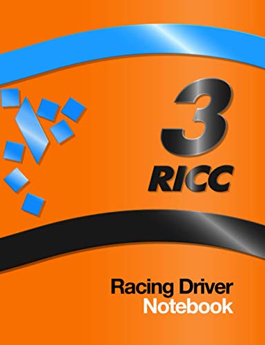 3 RICC Racing Driver: Race Car Livery Cover Vintage Colors with 3 Race Number 2021, World Champion Team, 7.5” x 9.6” Size 110 College Ruled page (55 ... Car Maintenance Schedule log, Birthday Gift