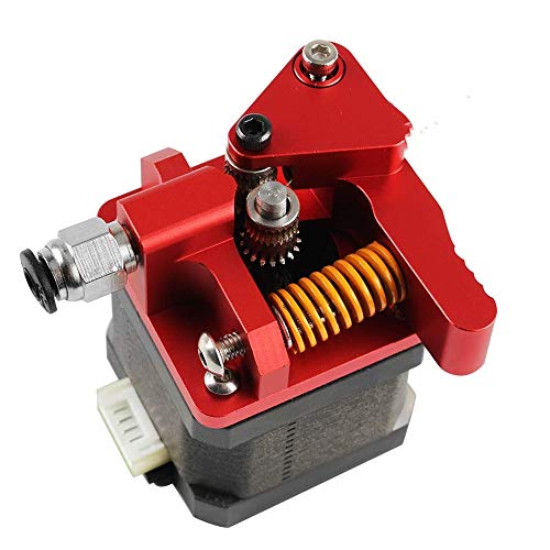 3Dman Dual Gear Extruder, Works with Creality Ender 3 CR10 CR-10 Pro CR-10S Tornado Upgraded Aluminum Drive Feed for 3D Printer 1.75mm Filament