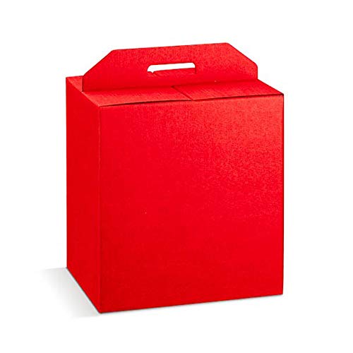 5 cajas grandes 52 x 31 x 35,5 cm rojas robustas de Navidad hasta 7 kg cartón acoplado y asa exterior rojo 5 cajas grandes 52 x 31 x 35,5 cm rojas robustas de Navidad hasta 7 kg cartón acoplado y asa exterior rojo