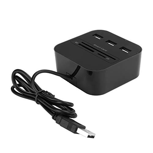Adaptador Lector de Tarjetas de Tarjeta bancaria con Chip 480Mbps Compatible con ATM/IC/ID/CAC/SIM Adaptador Lector de Tarjetas de Tarjeta bancaria con Chip 480Mbps Compatible con ATM/IC/ID/CAC/SIM