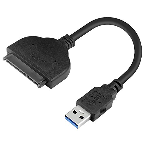 Adaptador SATA a USB, BENFEI Cable USB 3.0 a SATA con UASP,Compatible con discos duros (HDD) y unidades de estado sólido (SSD) de 6,4 cm (2,5 pulgadas)