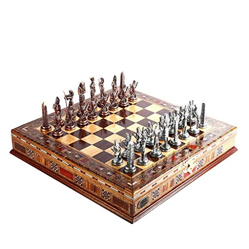 ADSE Juegos Tradicionales ajedrez Egipto Faraón Figuras de Cobre Antiguas Juego de ajedrez de Metal Piezas Hechas a Mano Tablero de ajedrez de Madera Maciza Natural Almacenamiento Dentro del Rey 9 cm ADSE Juegos Tradicionales ajedrez Egipto Faraón Figuras de Cobre Antiguas Juego de ajedrez de Metal Piezas Hechas a Mano Tablero de ajedrez de Madera Maciza Natural Almacenamiento Dentro del Rey 9 cm