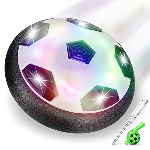 Air Hover Ball Soccer LENBEST, Juguete Balón de Fútbol, Juguetes Aire Fútbol con LED Luces Regalo para Niños y Mascotas (Bonus Mini destornillador y silbato) Air Hover Ball Soccer LENBEST, Juguete Balón de Fútbol, Juguetes Aire Fútbol con LED Luces Regalo para Niños y Mascotas (Bonus Mini destornillador y silbato)