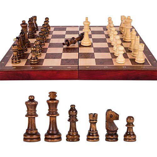 Ajedrez Juego de ajedrez grande plegable de madera de grado superior Trabajo hecho a mano Piezas de madera maciza Tablero de ajedrez de nogal Juego de mesa de regalo de entretenimiento for niños Ajedr Ajedrez Juego de ajedrez grande plegable de madera de grado superior Trabajo hecho a mano Piezas de madera maciza Tablero de ajedrez de nogal Juego de mesa de regalo de entretenimiento for niños Ajedr
