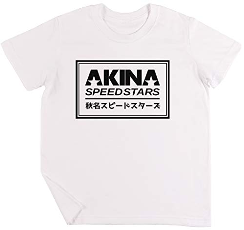 Akina Speed StarsNiños Chicos Chicas Unisexo Camiseta Blanco