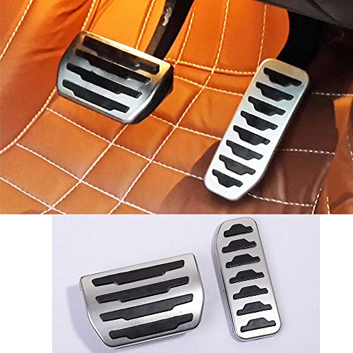 Aleación de aluminio coche combustible gas freno pedal cubierta TRIM 2 unids para Discovery Sport 2015-2019, para Rangerover Evoque 2012-2019, para XE F-Pace X761Car Accesorios Aleación de aluminio coche combustible gas freno pedal cubierta TRIM 2 unids para Discovery Sport 2015-2019, para Rangerover Evoque 2012-2019, para XE F-Pace X761Car Accesorios