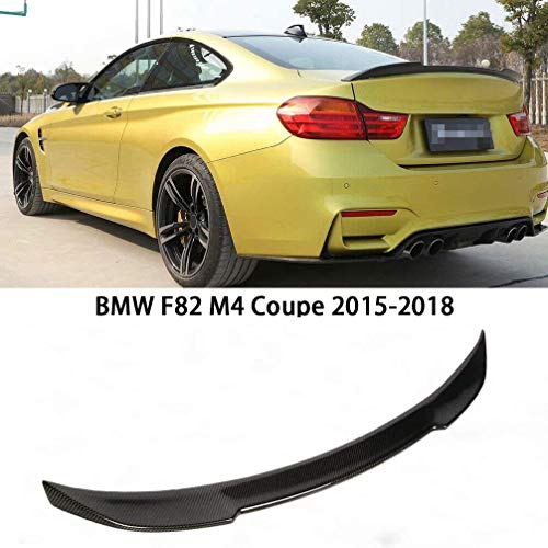 Alerón Trasero del Maletero del Coche de Fibra de Carbono para BMW F82 M4 Coupe 2015 2016 2017 2018, Kits de carrocería de Labios de alerón de Parachoques