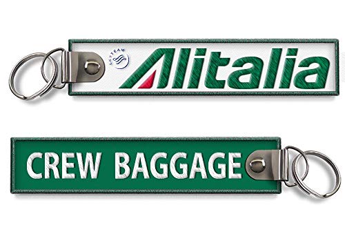 Alitalia Crew Baggage Llavero bordado