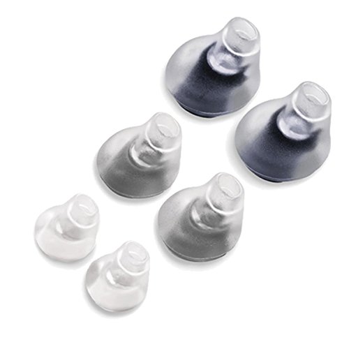 Almohadillas de recambio de Gadget Zoo para auriculares Bose Triport, de gel de silicona, talla grande, mediana y pequeña, conjunto de 6 unidades
