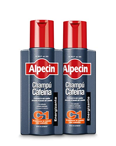 Alpecin Champú Cafeína C1, 2 x 250 ml – champú anticaída para hombres Alpecin Champú Cafeína C1, 2 x 250 ml – champú anticaída para hombres