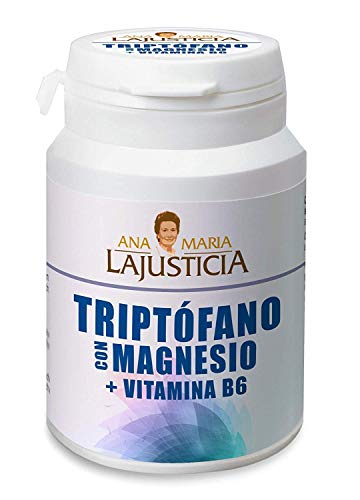 Ana Maria Lajusticia - Triptófano con magnesio + VIT B6 – 60 comprimidos. Reduce la ansiedad, el cansancio y regula el reloj interno. Apto para veganos. Envase para 30 días de tratamiento. Ana Maria Lajusticia - Triptófano con magnesio + VIT B6 – 60 comprimidos. Reduce la ansiedad, el cansancio y regula el reloj interno. Apto para veganos. Envase para 30 días de tratamiento.