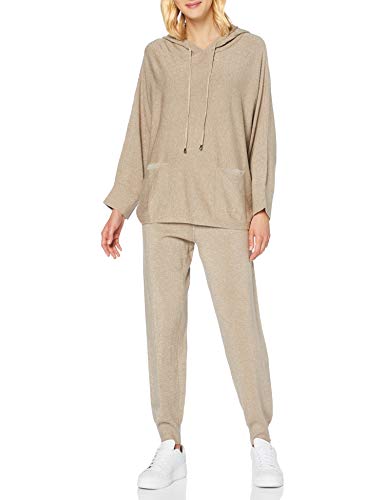 APART Fashion Set: Knitted Pullover and Pants Juego de Pantalones, Shiny Taupe, M para Mujer