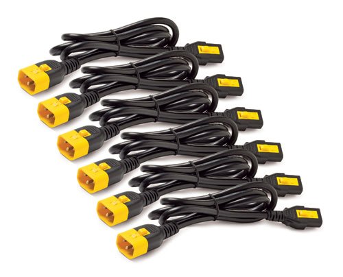 APC Juego de cables de alimentación - AP8702S-WW - Cables de alimentación (6 ea, cierre, C13 a C14, 0,6 m)