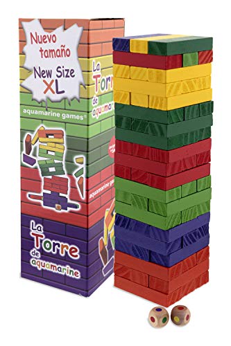 Aquamarine Games - La Torre de Colores XL, Juego de Habilidad (Compudid CPES03) Aquamarine Games - La Torre de Colores XL, Juego de Habilidad (Compudid CPES03)