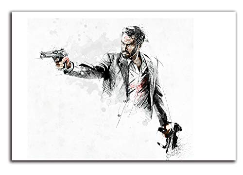 ARYAGO Póster de Max Payne 3 impreso para pared de 91,44 x 60,96 cm, póster de Max Payne artístico de oficina, sin marco
