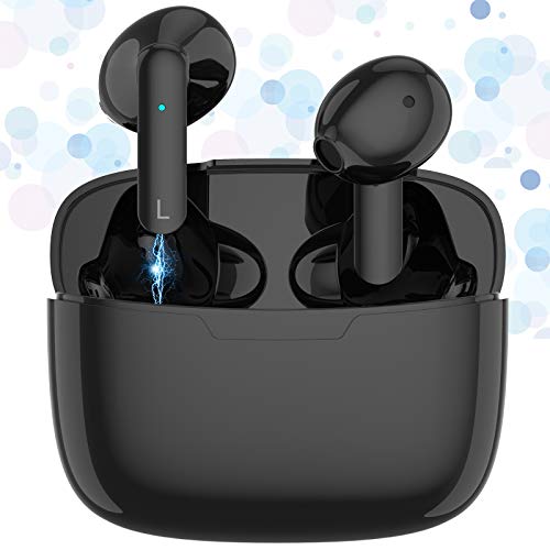 Auriculares inalámbricos Bluetooth 5.1, Auriculares estéreo Deportivos IPX5 Impermeables Control Táctil, Micrófono Incorporado y Estuche de Carga, para iPhone Xiaomi Samsung Huawei Android (Black) Auriculares inalámbricos Bluetooth 5.1, Auriculares estéreo Deportivos IPX5 Impermeables Control Táctil, Micrófono Incorporado y Estuche de Carga, para iPhone Xiaomi Samsung Huawei Android (Black)