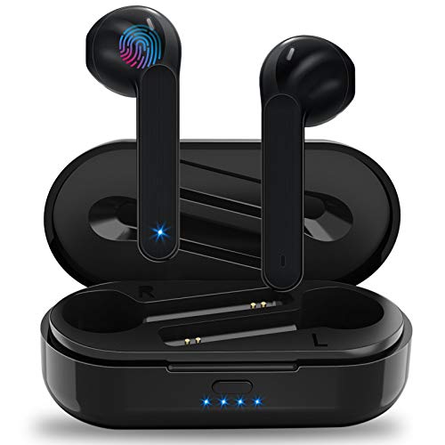 Auriculares Inalámbricos Soicear Auriculares Bluetooth 5.0 In Ear con Micrófono, HiFi Estéreo, IPX5 Impermeabile, Reproducción de 24 Horas, Control Táctil para iPhone Xiaomi Samsung Huawei