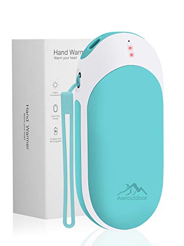 Awroutdoor Calentador de Mano Recargable,9000mAh Calentadores de Manos Bolsillo USB,Banco de Energía Power Bank Calentador de Mano eléctrico de Reutilizable para Esquiar, Acampar, Caminar Awroutdoor Calentador de Mano Recargable,9000mAh Calentadores de Manos Bolsillo USB,Banco de Energía Power Bank Calentador de Mano eléctrico de Reutilizable para Esquiar, Acampar, Caminar