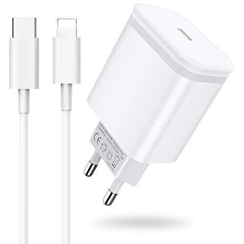 AXIULOO 20W USB C Cargador Replacement for iPhone 12/12 Mini/12 Pro/12 Pro Max/11, Carga Rapida Tipo C Adaptador y 2M Cable, PD 3.0 Pared Enchufe Movil para Phone SE 2020/XS MAX/XR/X / 8 Plus, Pad AXIULOO 20W USB C Cargador Replacement for iPhone 12/12 Mini/12 Pro/12 Pro Max/11, Carga Rapida Tipo C Adaptador y 2M Cable, PD 3.0 Pared Enchufe Movil para Phone SE 2020/XS MAX/XR/X / 8 Plus, Pad