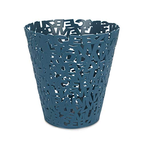Balvi Papelera Letters Color Azul Papelera Original de diseño Letras Ideal para oficinas, despachos, hogar y colegios Plástico 11x5,5x5,5 Balvi Papelera Letters Color Azul Papelera Original de diseño Letras Ideal para oficinas, despachos, hogar y colegios Plástico 11x5,5x5,5