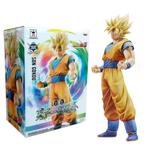 Banpresto 49762 Dragon Ball Z Master Stars Piece King of Coloring Super Saiyan Son Goku Action Figure, 10.5"