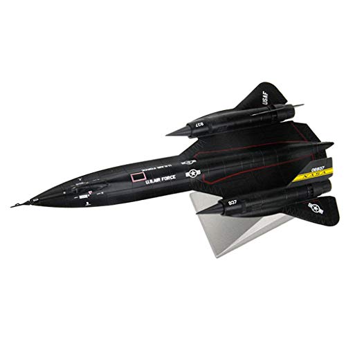 Baoblaze 1/144 Scale Alloy SR-71A Blackbird Diecast Modelo de Avión con Soport para Kids