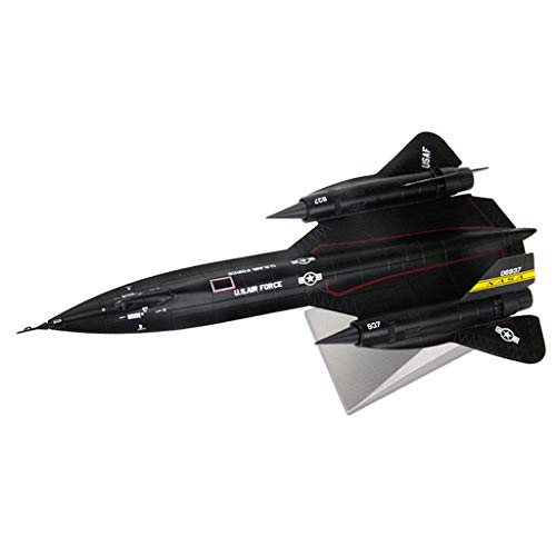 Baoblaze 1/144 Scale Alloy SR-71A Blackbird Diecast Modelo de Avión con Soport para Kids Baoblaze 1/144 Scale Alloy SR-71A Blackbird Diecast Modelo de Avión con Soport para Kids