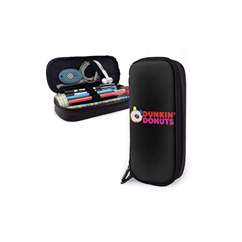BBED Dunkin Donuts - Estuche de piel para lápices, organizador de oficina, bolsa de almacenamiento para monedas, bolsa de cosméticos