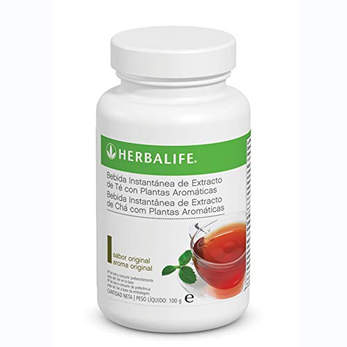 Bebida Instantánea a base de extracto de Té Herbalife con té negro, verde, flor de malva, flor de hibisco y semilla de cardamomo.… (Té Original 100g)