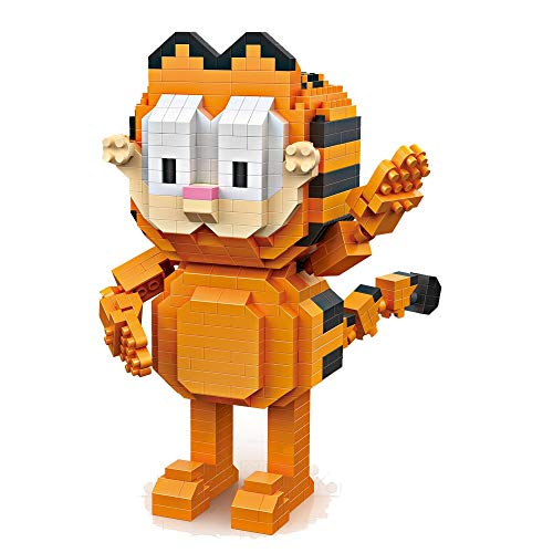Bloques de construcción Bloques Kawaii Movie Cartoon Cat Dog Animal Garfield Plastic Building Blocks Figuras Juguete Educativo