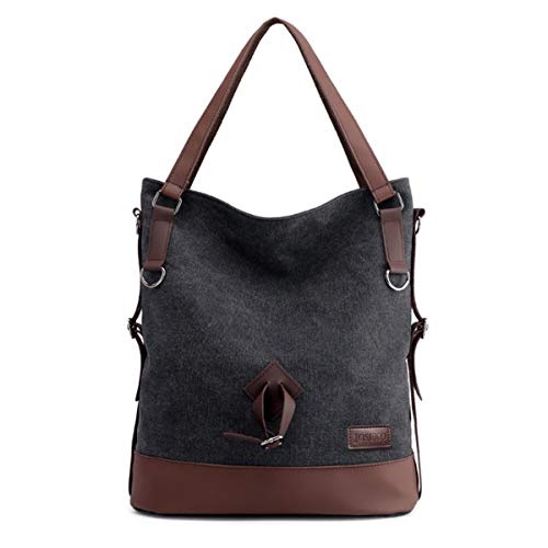 Bolso Mochilas Mujer Casual, JOSEKO Niña Lona Multifuncional Antirrobo Bolso de Cuero de Gran Capacidad Bolsas de Hombro Mochila Bolso Mochilas Mujer Casual, JOSEKO Niña Lona Multifuncional Antirrobo Bolso de Cuero de Gran Capacidad Bolsas de Hombro Mochila