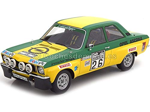BOS MODEL BOS307 Opel ASCONA A N.26 Ret.RAC Rally 1973 W.ROHRL-J.Berger 1:18 Compatible con