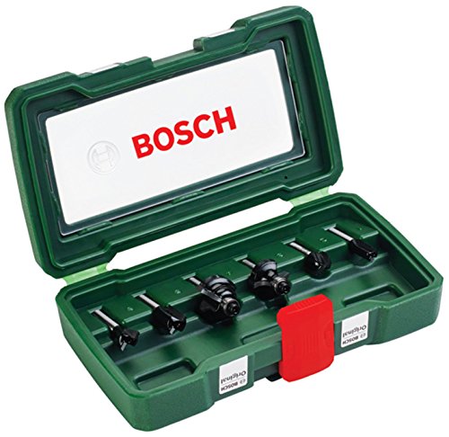 Bosch 2607019464 - Set con 6 fresas con inserción de 6 mm