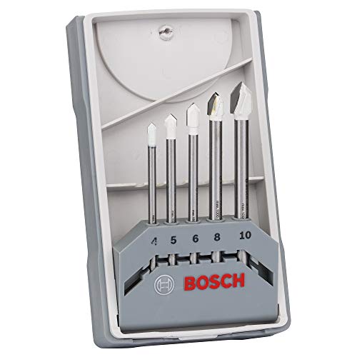 Bosch Professional - Juego de 5 brocas para azulejos CYL-9 Ceramic 4,0; 5,0; 6,0; 8,0; 10,0 mm Bosch Professional - Juego de 5 brocas para azulejos CYL-9 Ceramic 4,0; 5,0; 6,0; 8,0; 10,0 mm