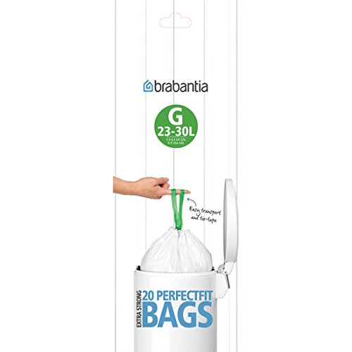 Brabantia G 23-30 L - Bolsas de basura, código G, 23-30 l, 20 unidades