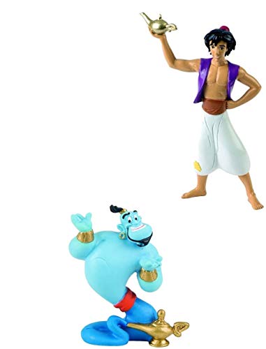 Bullyland Lote 2 Figuras Aladdin - Genio + Regalo