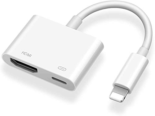 Cable adaptador Lightning a HDMI, adaptador AV digital 1080P, HDTV, pantalla de sincronización, conector HDMI, compatible con Phone11/11pro/XS Max/XR/X/8/7/6/Plus/Pad Air/Pro a HDTV Monitor Proyector Cable adaptador Lightning a HDMI, adaptador AV digital 1080P, HDTV, pantalla de sincronización, conector HDMI, compatible con Phone11/11pro/XS Max/XR/X/8/7/6/Plus/Pad Air/Pro a HDTV Monitor Proyector
