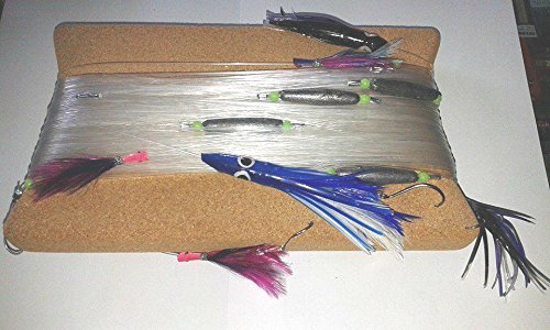 Cable de arrastre con plumas y pulpito para dorados, atunes y bonitos Cable de arrastre con plumas y pulpito para dorados, atunes y bonitos
