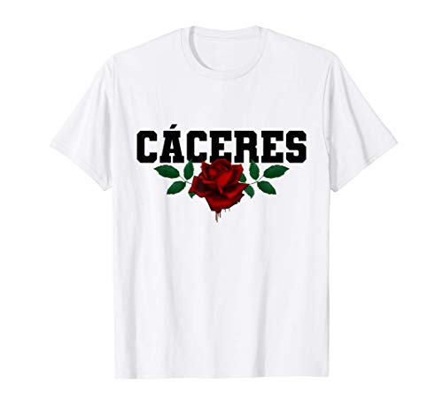 Cáceres España - Spain Heritage Bleeding Rose Souvenir Camiseta
