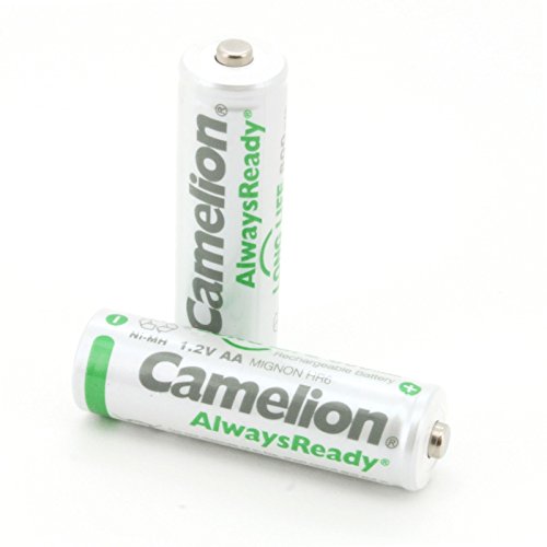 Camelion 17408206 - Pack de 2 baterías recargables AA (Ni-MH, 800 mAh)