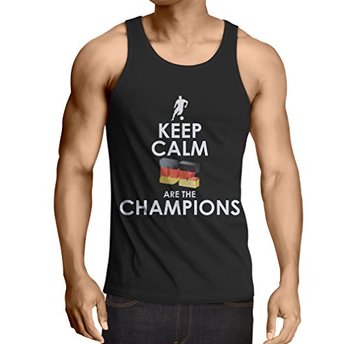 Camisetas de Tirantes para Hombre Los alemanes Son los campeones - Campeonato de Rusia 2018, Copa Mundial de fútbol, Equipo de la Camiseta del Ventilador de Alemania (Small Negro Multicolor) Camisetas de Tirantes para Hombre Los alemanes Son los campeones - Campeonato de Rusia 2018, Copa Mundial de fútbol, Equipo de la Camiseta del Ventilador de Alemania (Small Negro Multicolor)