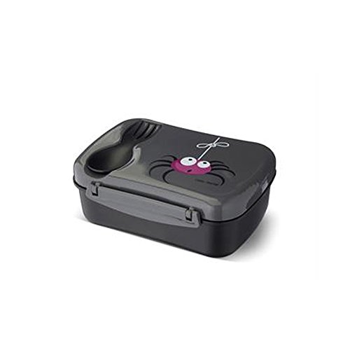 Carl Oscar Nice Box Kids - Caja de Almuerzo Bento Box. con una Placa de Hielo, el Contenido durará Varias Horas Fresco, 17 cm x 12.5 cm x 6.3 cm en Color Gris